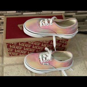 New in box girls size 10.5 rainbow Vans